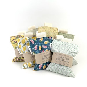 Refillable Dryer Bag with Lavender | Lavender Dryer Sachet | Dryer Scent Bag