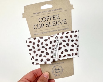 Handmade Reusable Coffee Cup Sleeve | Coffee Lovers Collection | Gift for Coffee Lover