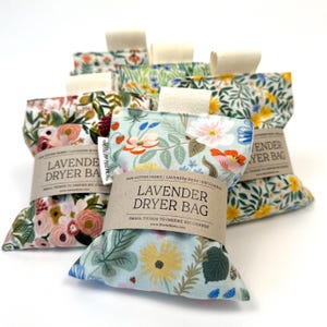 Refillable Dryer Bag with Lavender | Lavender Dryer Sachet | Dryer Scent Bag | Rifle Paper Co Collection | Unique Gift Idea