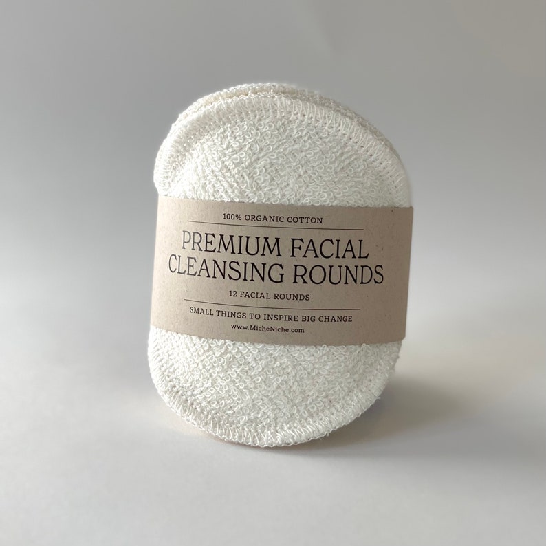 Cotton Facial Cleaning Rounds | 12 Pack | 100% Organic Cotton - Etsy
