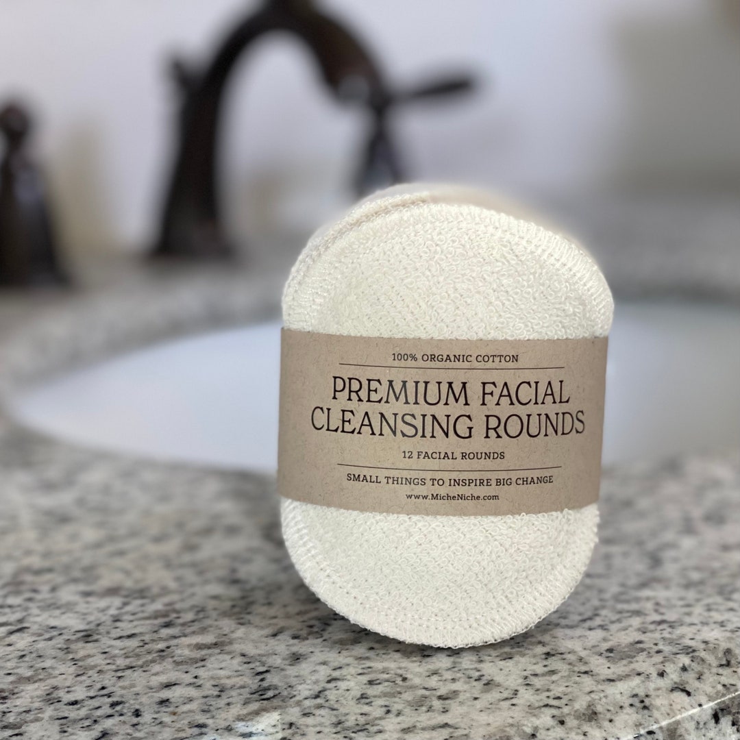 Cotton Facial Cleaning Rounds | 12 Pack | 100% Organic Cotton - Etsy