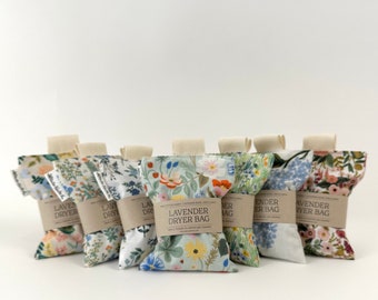 Refillable Dryer Bag with Lavender | Lavender Dryer Sachet | Dryer Scent Bag | Rifle Paper Co Collection | Unique Gift Idea