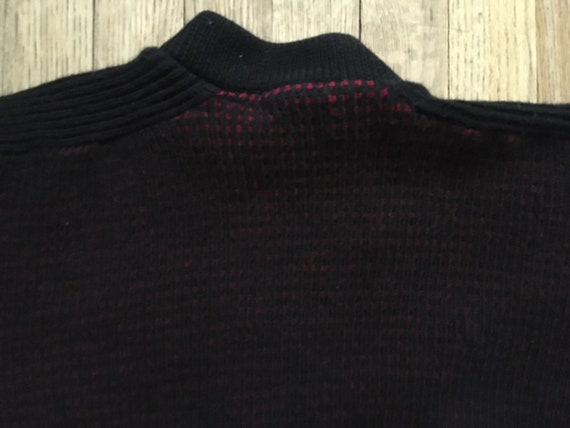 Vintage 1950s Mullen & Bluett Waffle Knit Wool Fu… - image 8