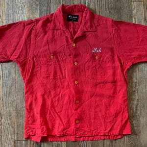 Vintage 1950 Rayon Shirt - Etsy