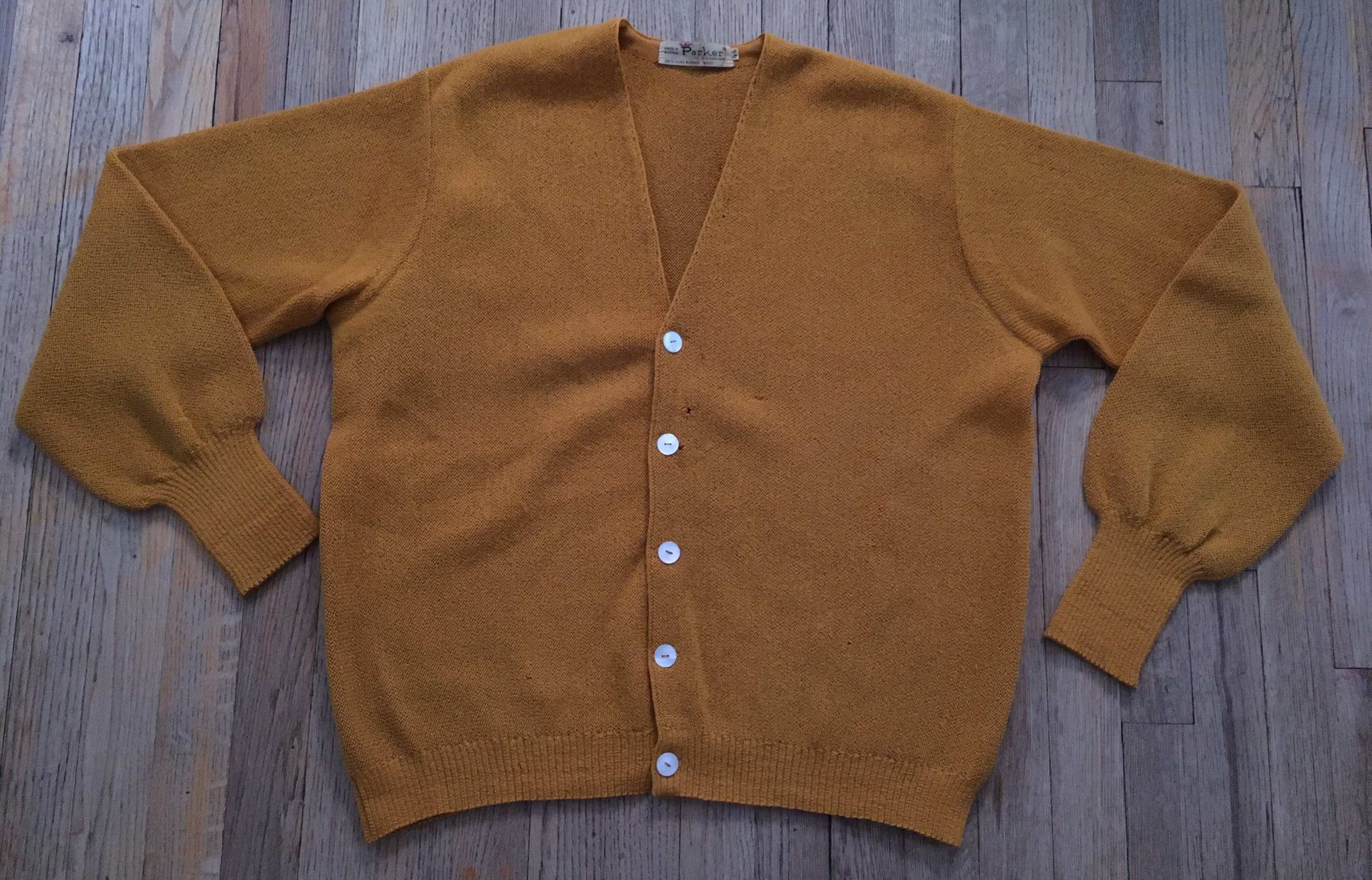 Ochre Cardigan - Etsy
