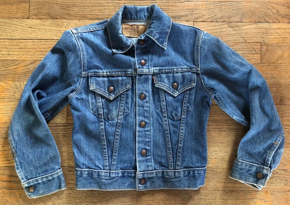 Vintage 1960s Levi's Orange Tag Big 'E' Type 3 Denim Trucker