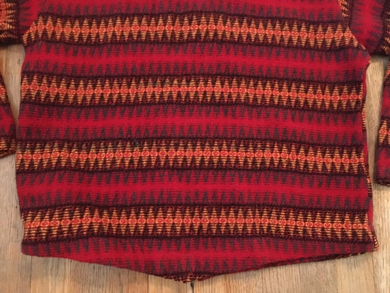 Vintage 1940s Double Loop Collar Woven Wool Tunic… - image 10