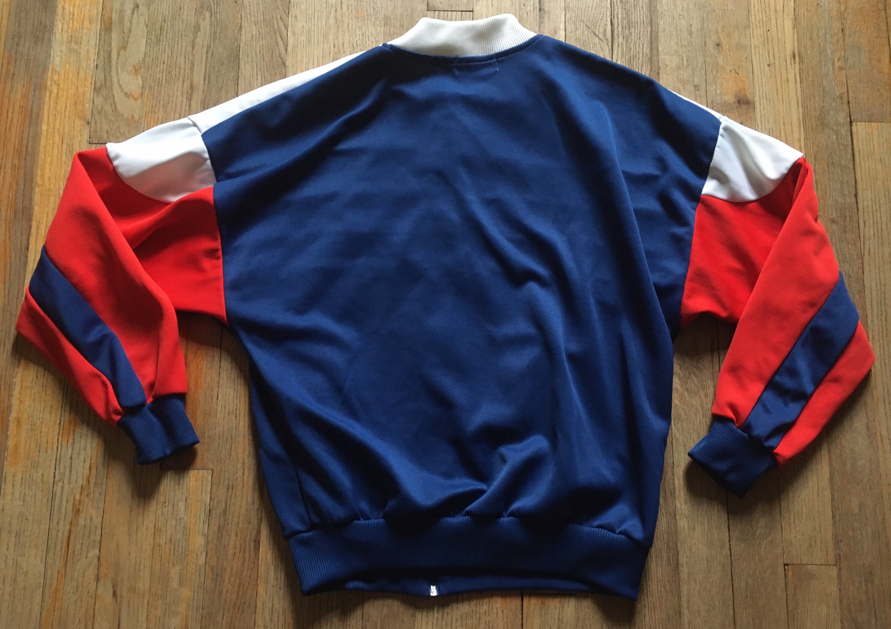 Vintage 1980s Full Zip Track Jacket by Vengo, Colorblock