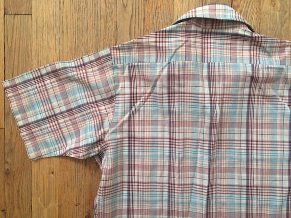 Qiangjinjiu Mens Regular-Fit Plaid Pockets Front Button Down Long Sleeve Shirts