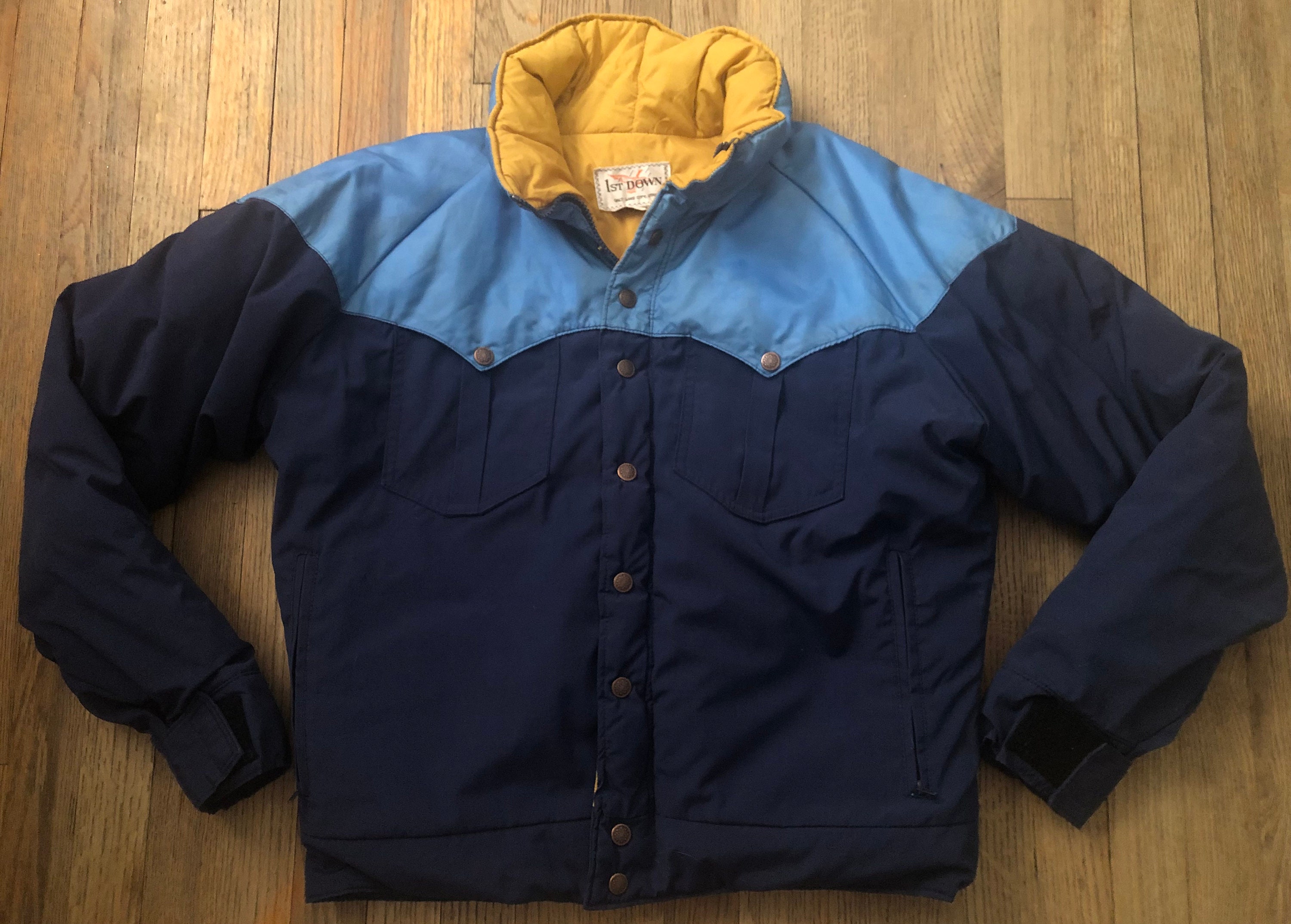 VTG 1960s-70s Puffer Goose Down Full Zip & Snap Jacket by VTG 1960s-70s Puffer Goose Down Full Zip & Snap Jacket by