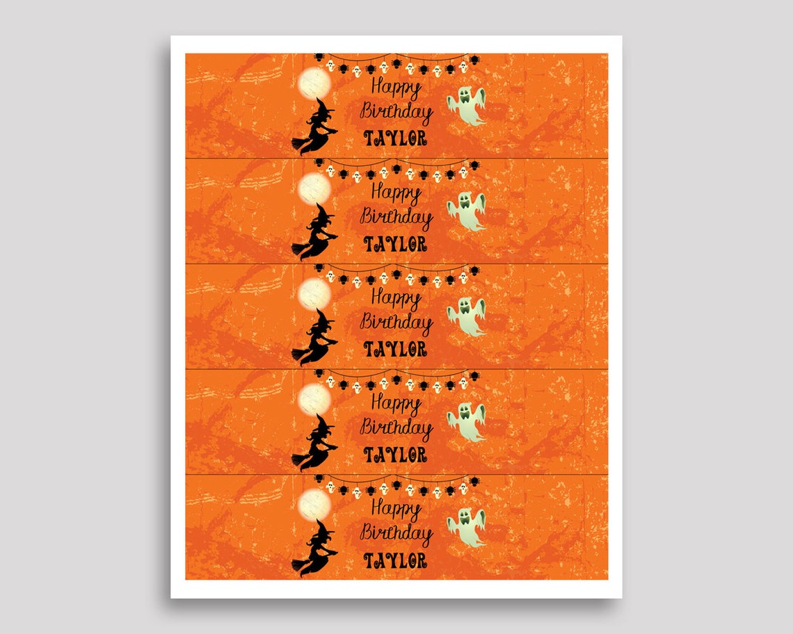 Printable Witch Water Bottle Labels Witch Bottle Wraps - Etsy