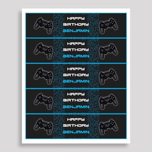 Printable Video Game Water Bottle Labels Video Game Bottle - Etsy