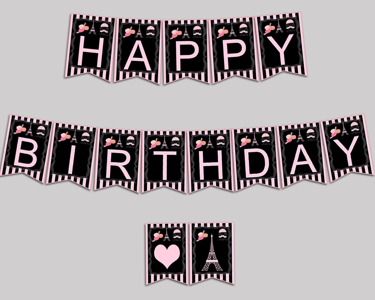 Pastel Happy Birthday Banner, Birthday Bunting, Pastel Birthday  Decorations, Girls Birthday Party, Birthday Backdrop, Pastel Birthday Sign