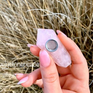 Small Rose Quartz Pipe