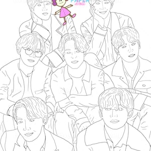 BTS Coloring Pages