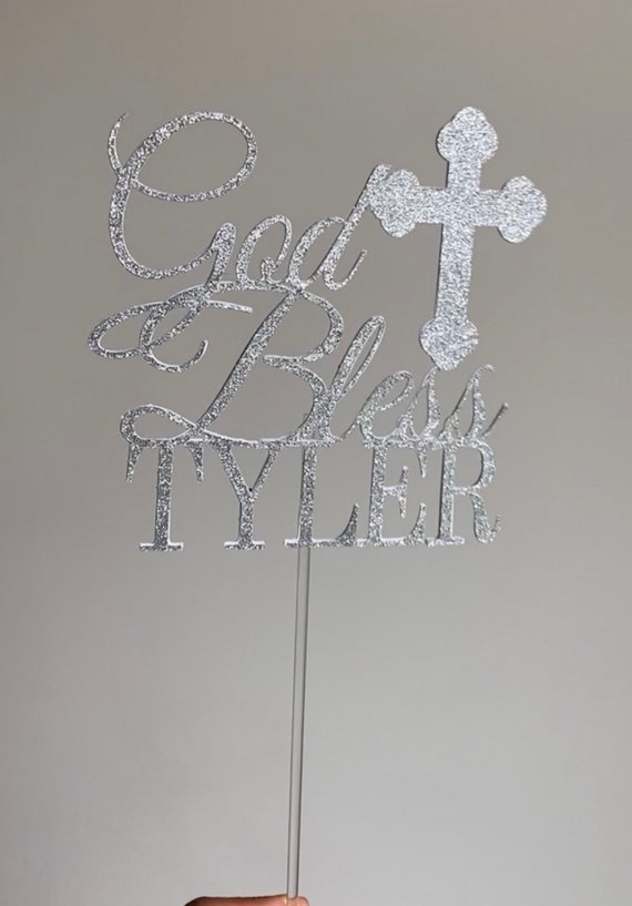 Baptism Cake Topper Etsy
