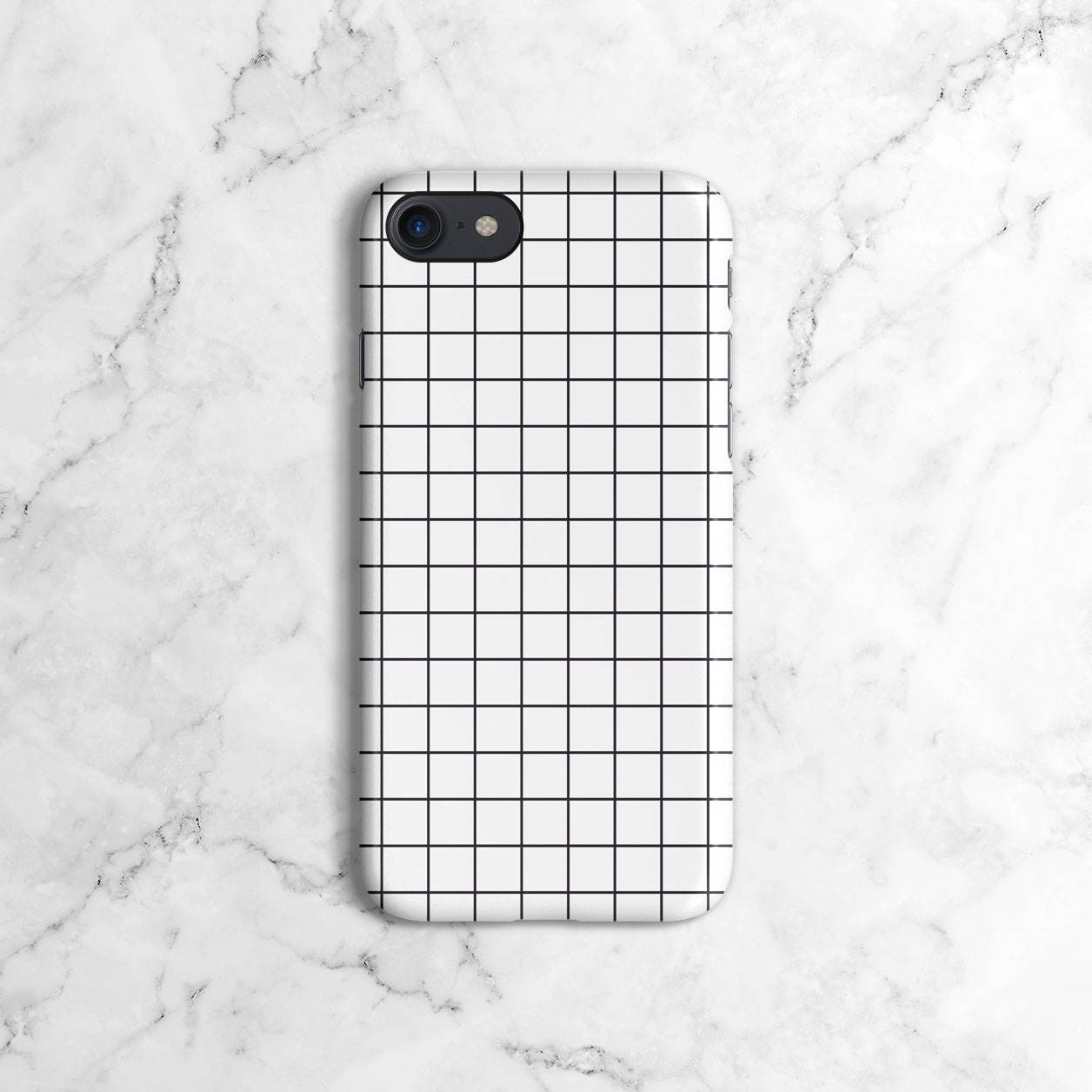White Checkered Pattern Phone Case for iPhone 7 iPhone 7 | Etsy