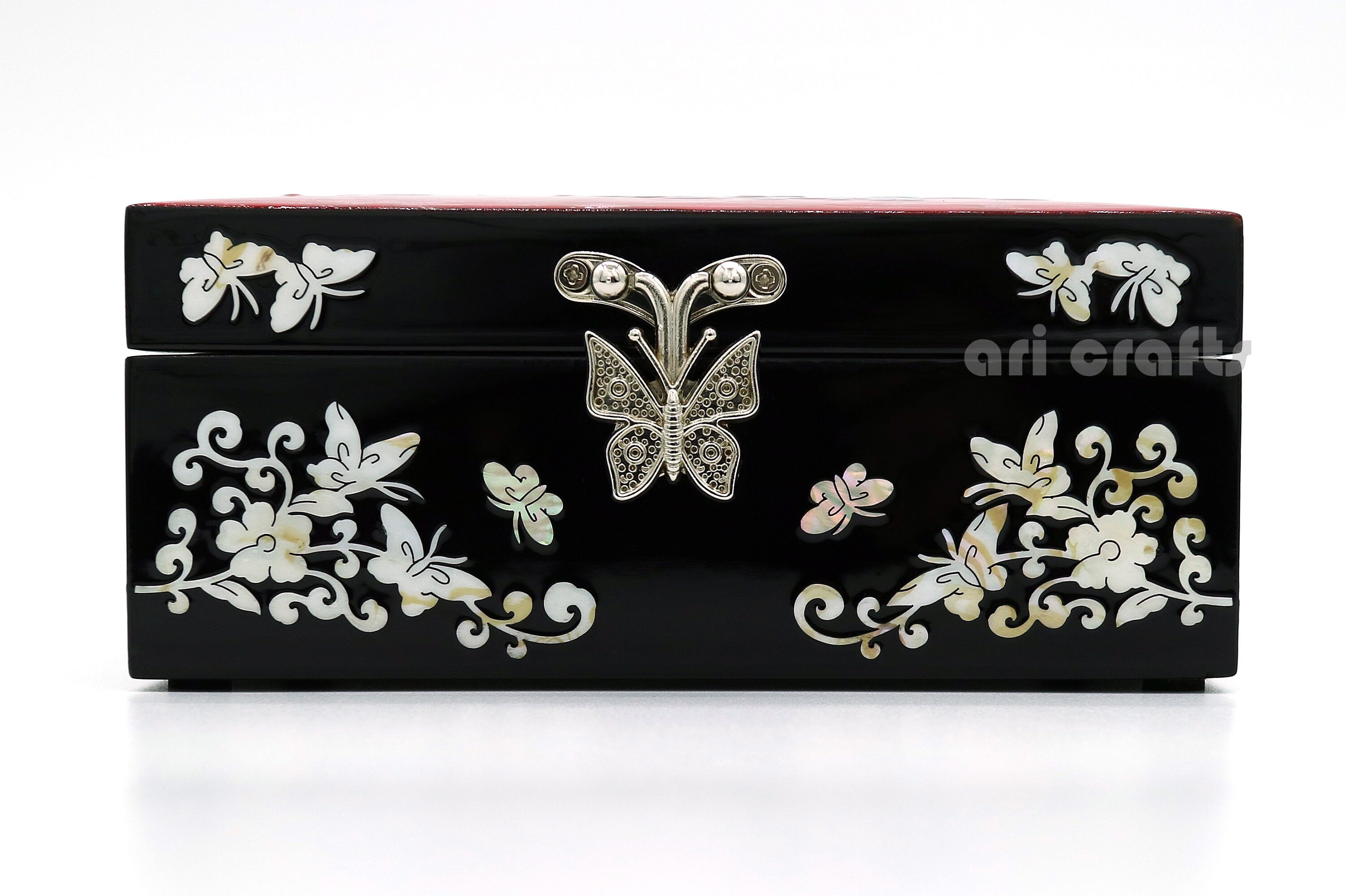 Mother of Pearl Jewelry Box Storage Nacre Ring Sorter Chest Trinket