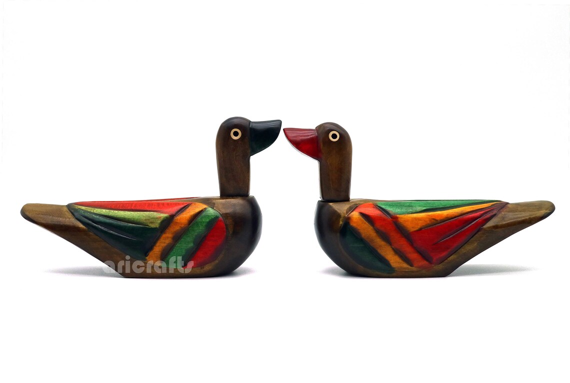 Lovebirds Wood Ducks Decoy Brace of Ducks Wild Goose Geese Etsy