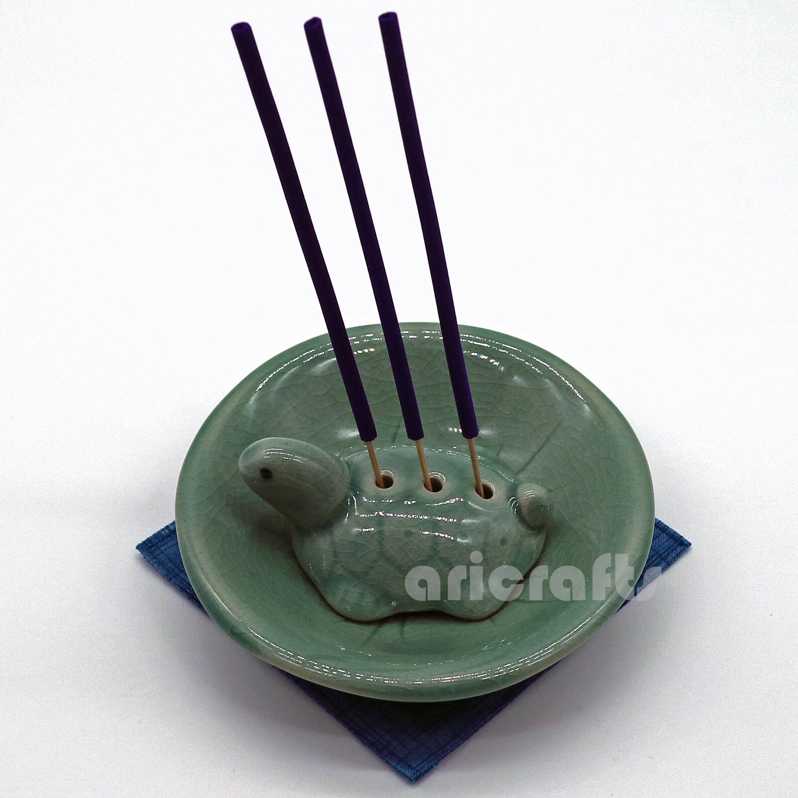 Incense Holder Ceramic Korean Celadon Turtle Incense Holder Etsy