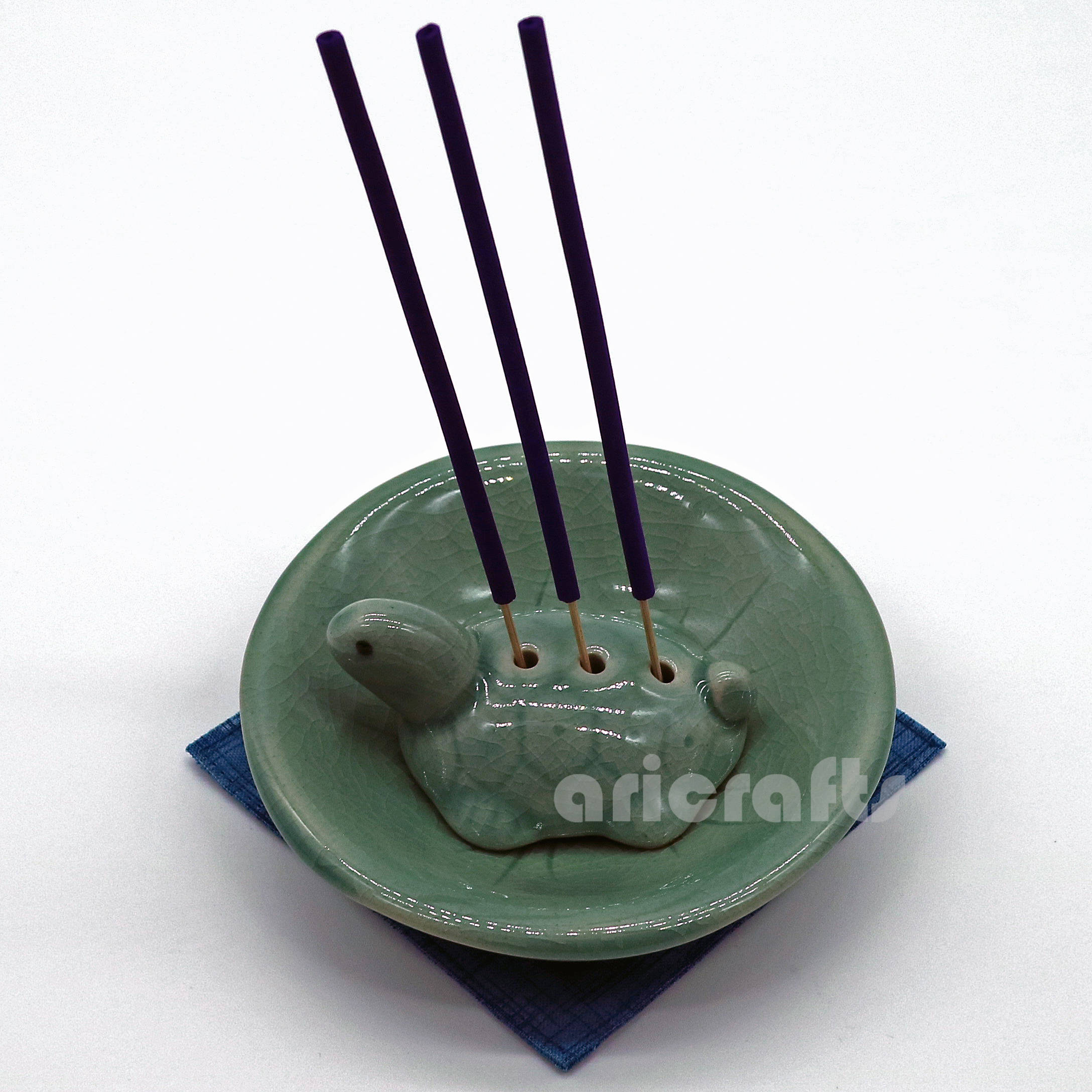 Incense Holder Ceramic Korean Celadon Turtle Incense Holder Etsy