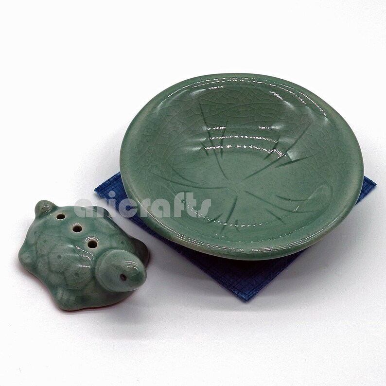 Incense Holder Ceramic Korean Celadon Turtle Incense Holder Etsy