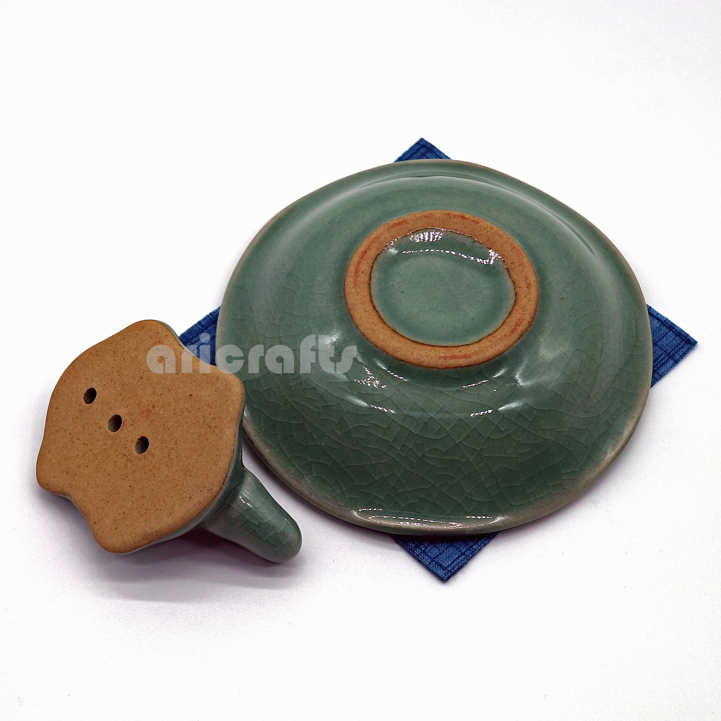Incense Holder Ceramic Korean Celadon Turtle Incense Holder Etsy