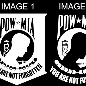 POW MIA Car Decal