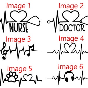 Heartbeat Decal Sticker