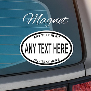 Custom 4x6 Oval Car Magnet | Personalized Vehicle-Grade Magnet for Cars