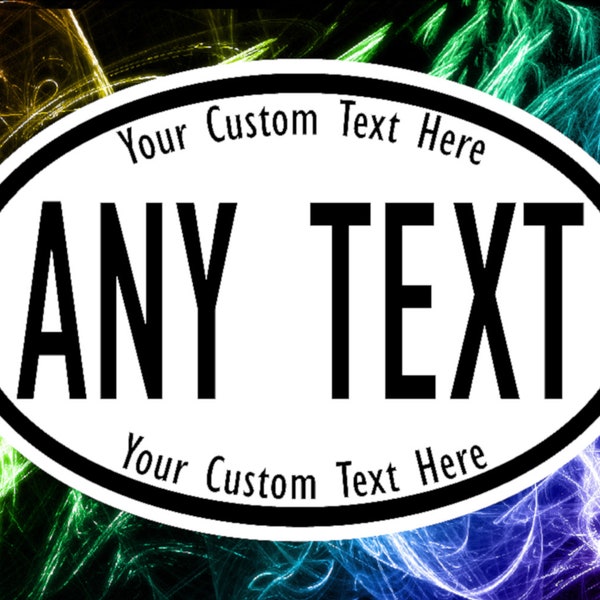 Custom Printed Oval Stickers