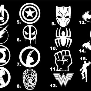 Superhero Decals