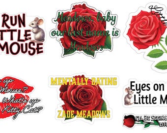 Paquete de pegatinas de Adeline, la inquietante y cazadora / Pegatina de Zade Meadows