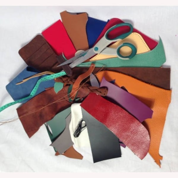 Leather Offcuts Etsy