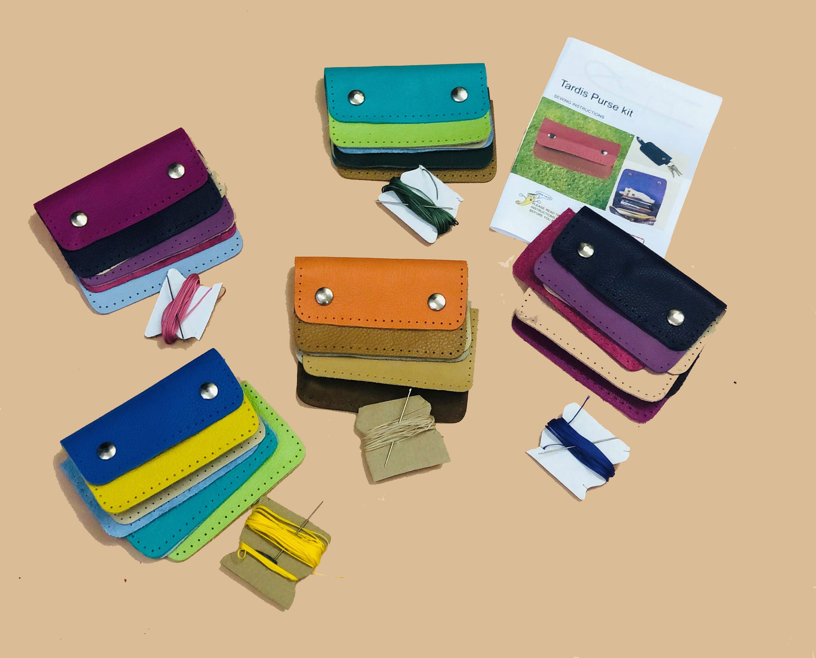 Leather Purse Kit Leather Wallet Kit Women Wallet Kit Women Etsy UK