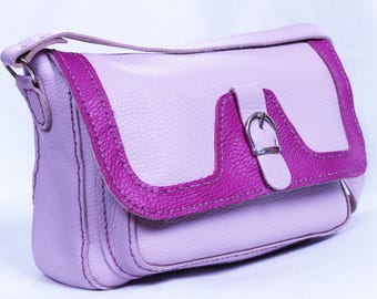 DIY leather bag kit Leather handbag kit Multicoloured leather DIY bag kit