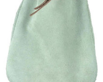Large Drawstring purse Large coin sack Large leather coin sack