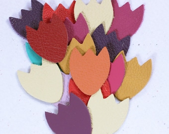 Leather Crocuses Leather Shapes Leather Trims Leather Decorations