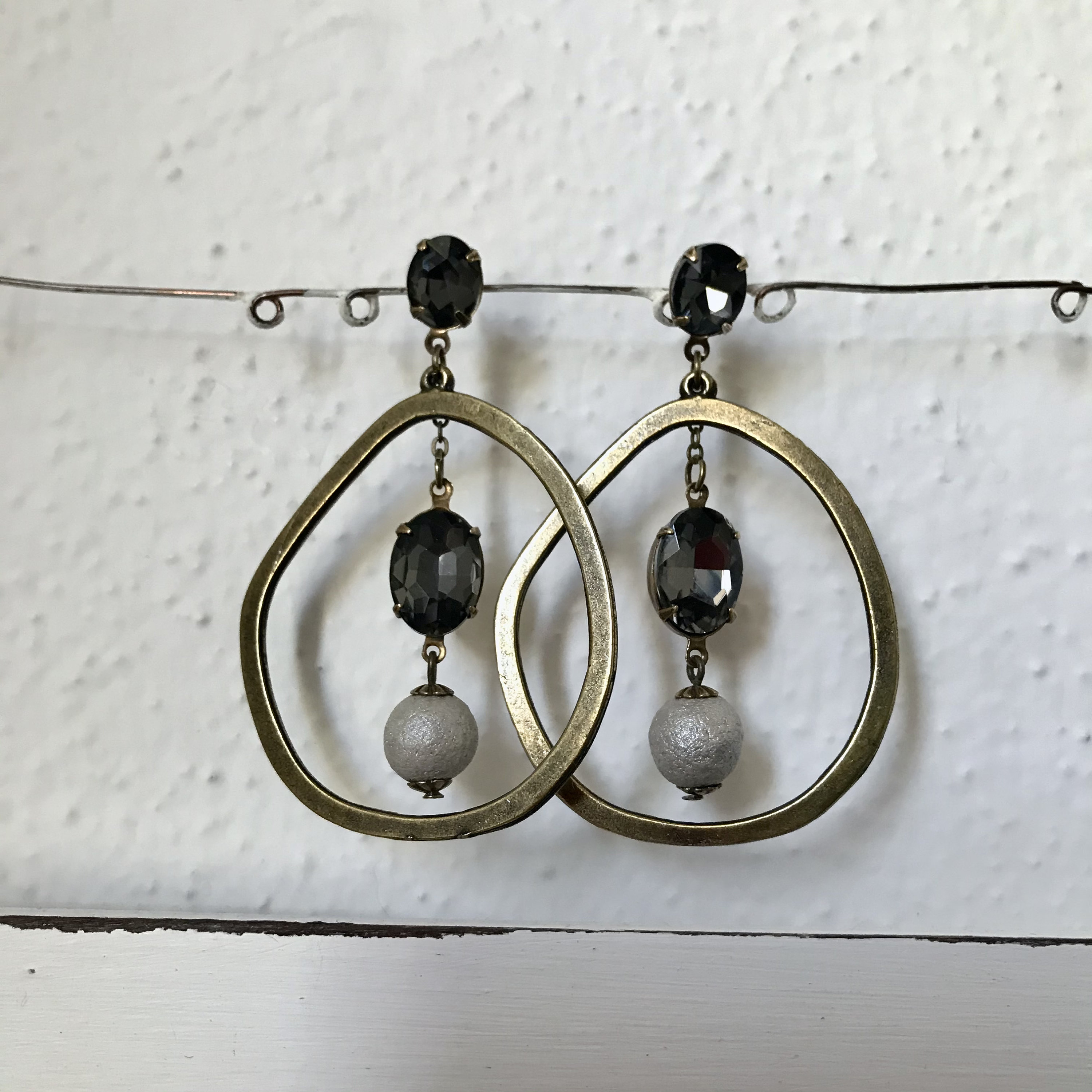 Ceramic Earrings and Vintage Components Etsy UK