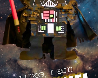 Darth vader inspired piñata, Star Wars party, Star Wars