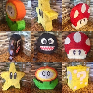 Super Mario Brothers Piñata, Mario Birthday - Etsy