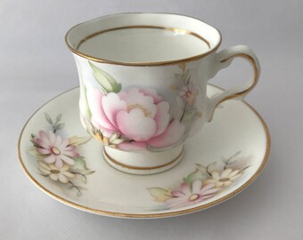 Cup and saucer Balmoral Castle-Bone china England