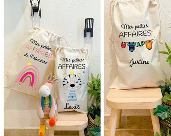 Personalized pouchon, personalized child bag, laundry bag