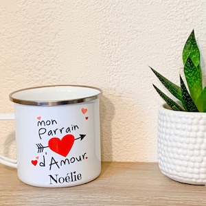 Custom ceramic mug - my love godmother, custom mug, godmother gift, custom Christmas mug