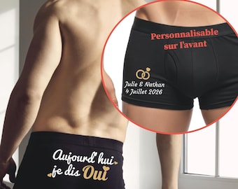 Boxeador hombre casado, boxeador personalizado, si boxeador, boda