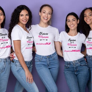 Camiseta evjf - equipo de la novia - equipo de la novia - EVJF - futura novia - novias locas - testigo de la novia