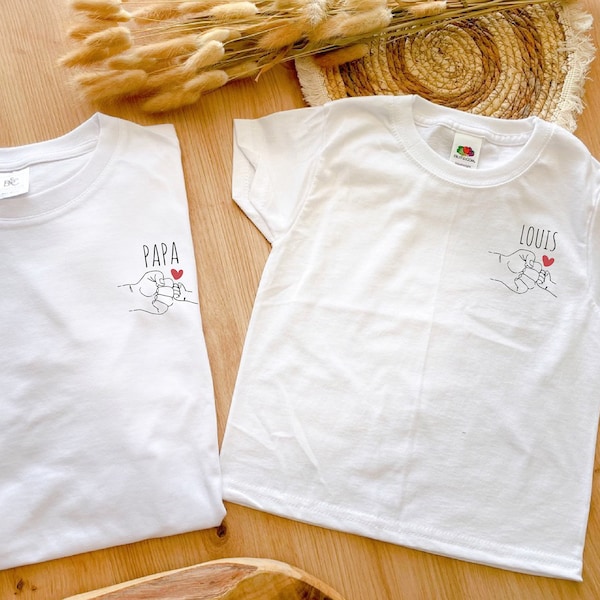Super dad t-shirt, personalized dad gift, super dad child, point dad t-shirt
