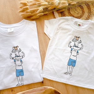 T-shirts duo parrain filleul filleule Bêtise avec parrain cadeau Baptême  Cadeau annonce futur parrain cadeau filleule -  France
