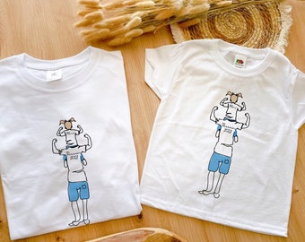 matching godchild godfather t-shirt, mini godfather, baptism gift, goddaughter godfather