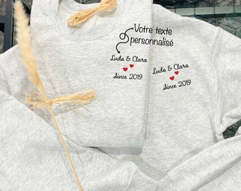 paar sweatshirt, hoodie, aangepast sweatshirt, aangepaste trui, aangepaste mannen sweatshirt, aangepaste vrouwen sweatshirt